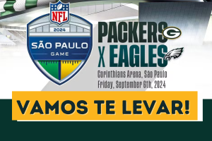 VAMOS TE LEVAR! Membros do Packers Brasil irão concorrer a ingresso para o jogo.